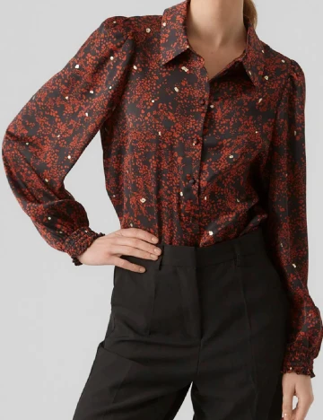 Camasa Vero Moda, caramiziu