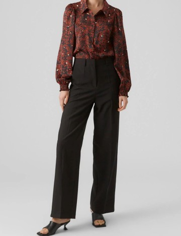 Camasa Vero Moda, caramiziu