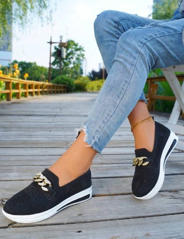 
						Mocasini SHEIN, negru