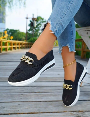 Mocasini SHEIN, negru Negru