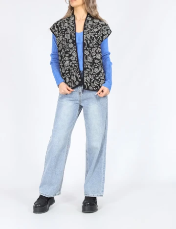 Vesta reversibila Only, alb/negru