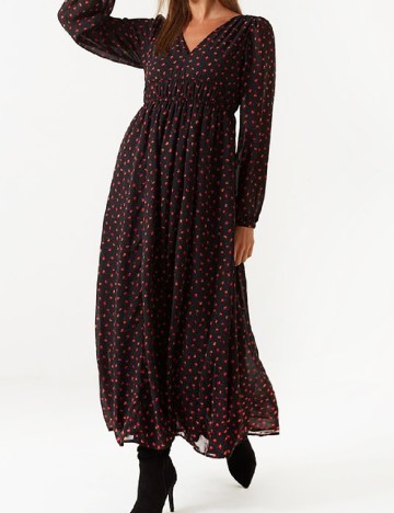 Rochie lunga Only, negru
