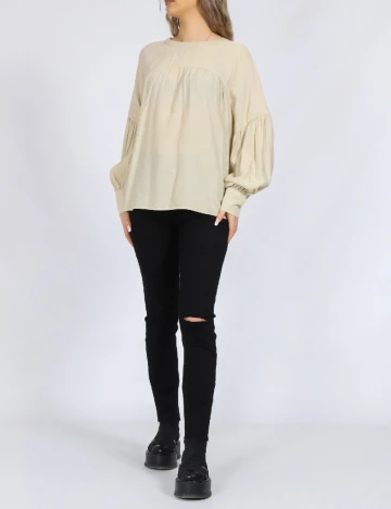 Bluza Only, crem Crem