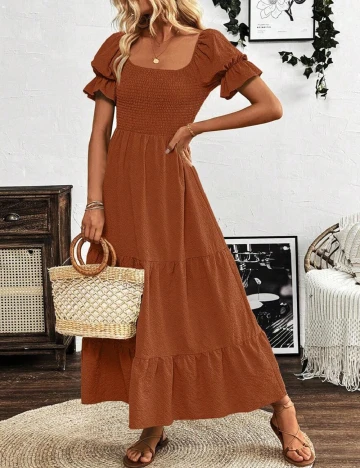Rochie lunga SHEIN, maro