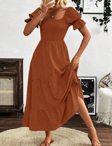 Rochie lunga SHEIN, maro