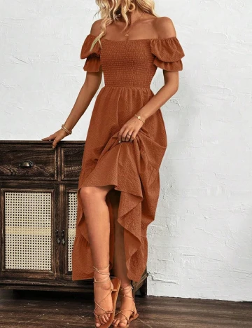 Rochie lunga SHEIN, maro