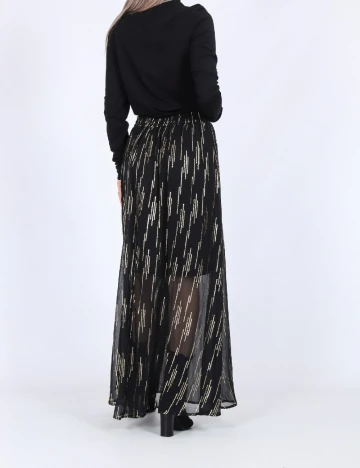 Fusta Only, negru/auriu