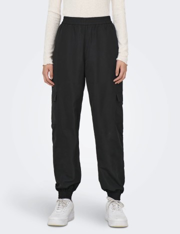 
						Pantaloni Only, negru