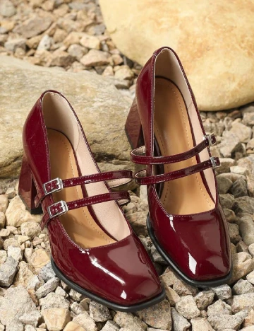 Pantofi SHEIN, visiniu