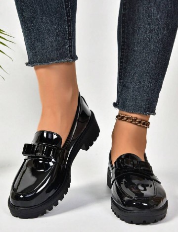 
						Mocasini SHEIN, negru
