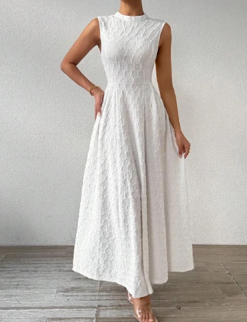 Rochie lunga SHEIN, alb Alb