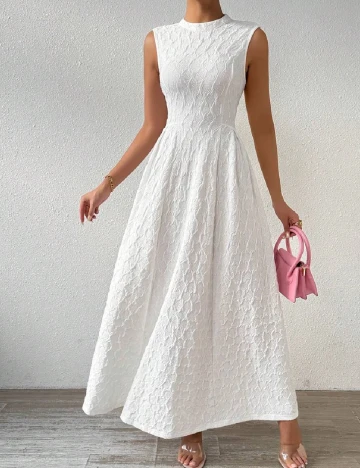 Rochie lunga SHEIN, alb Alb