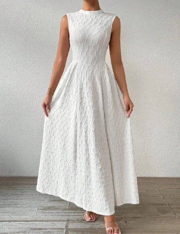 Rochie lunga SHEIN, alb Alb
