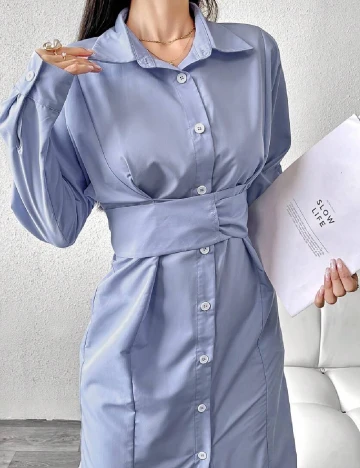 Rochie medie SHEIN, albastru Albastru