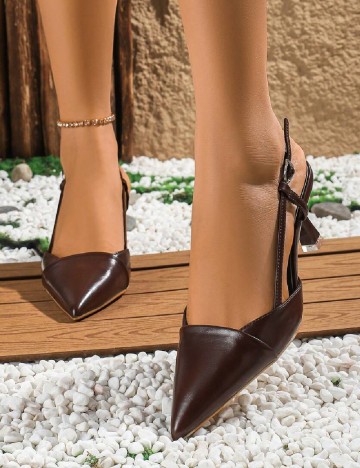 Pantofi SHEIN, maro