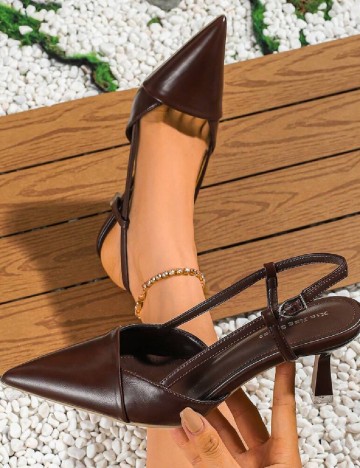 Pantofi SHEIN, maro