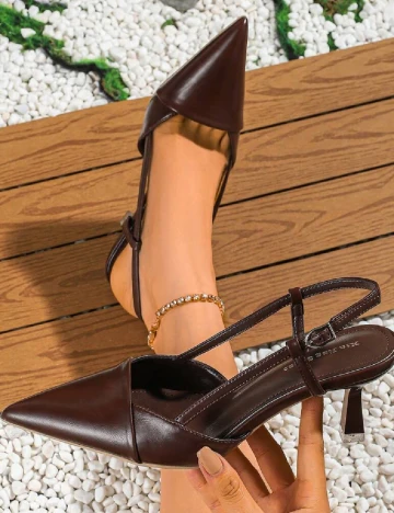 Pantofi SHEIN, maro