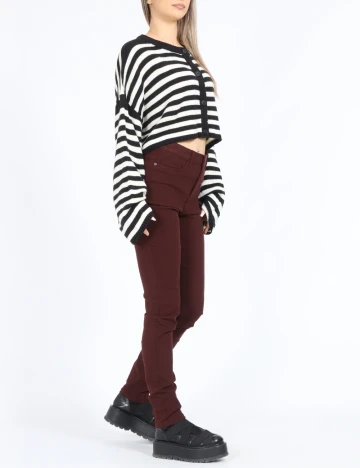 Cardigan Only, alb/negru
