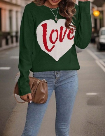 
						Pulover SHEIN CURVE, verde
