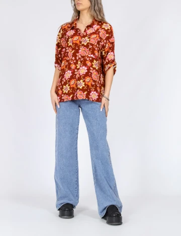Camasa Vero Moda, caramiziu