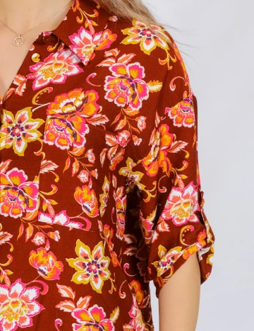Camasa Vero Moda, caramiziu