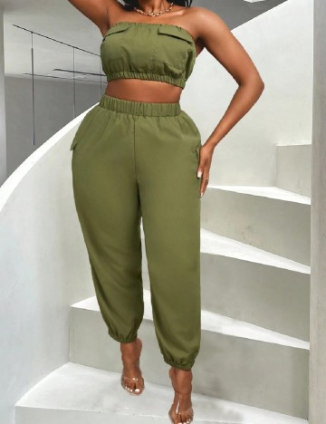 Compleu SHEIN CURVE, verde