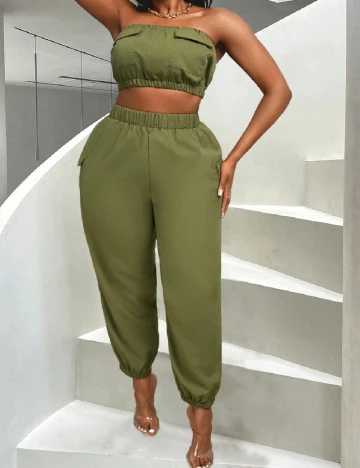 Compleu SHEIN CURVE, verde