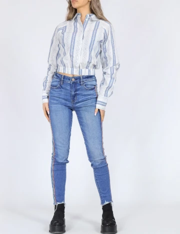 Camasa Jack&Jones, alb/albastru Alb