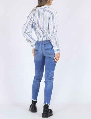 Camasa Jack&Jones, alb/albastru