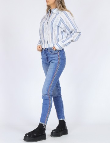 Camasa Jack&Jones, alb/albastru