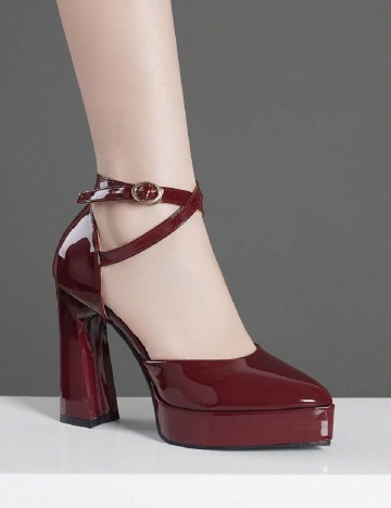 Pantofi SHEIN, visiniu