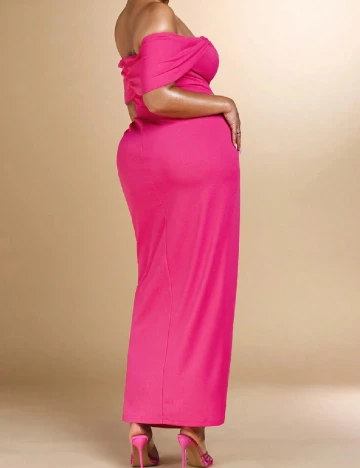 Rochie lunga SHEIN CURVE, roz
