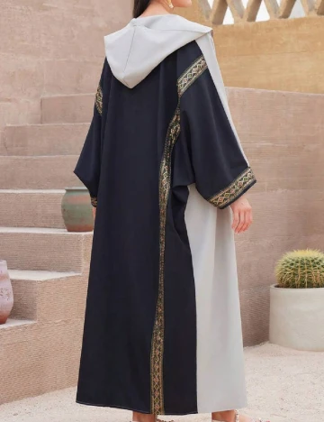 Kimono SHEIN, negru/gri Gri