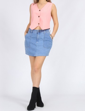 
						Fusta Dickies, albastru