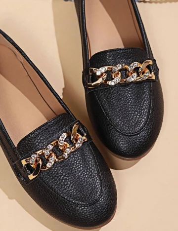 Mocasini SHEIN, negru Negru