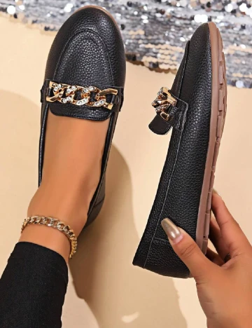 Mocasini SHEIN, negru Negru