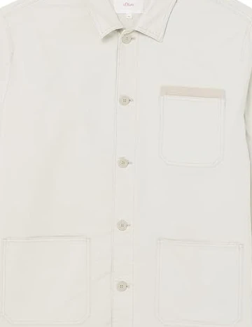Jacheta s.Oliver Plus Size Men, ecru