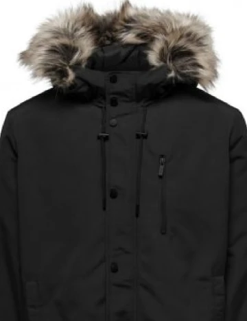 Geaca Only, negru Negru