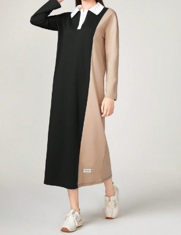 
						Rochie medie SHEIN, negru/maro