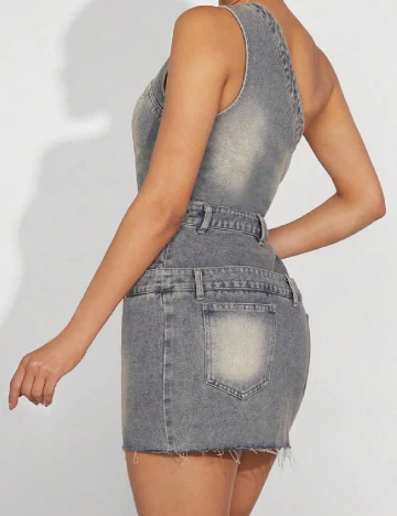 Rochie scurta SHEIN, albastru