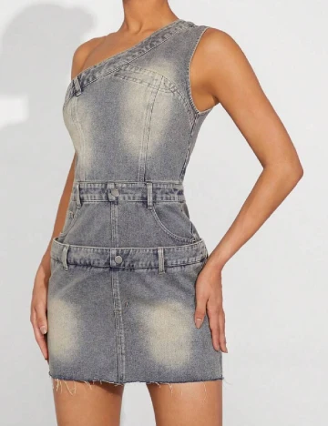 Rochie scurta SHEIN, albastru