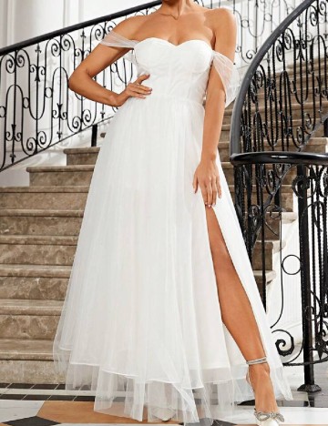 
						Rochie lunga SHEIN, alb