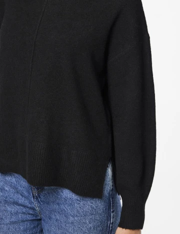 Pulover Pieces, negru