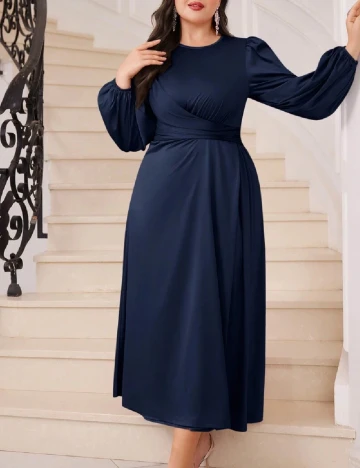 Rochie lunga SHEIN CURVE, albastru