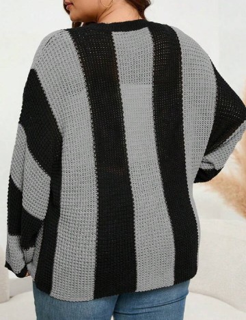 Bluza SHEIN CURVE, gri/negru