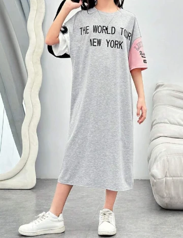 Rochie Shein Kids, gri Gri