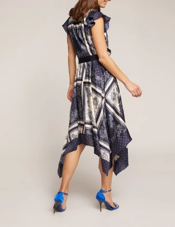Rochie medie Motivi, bleumarin