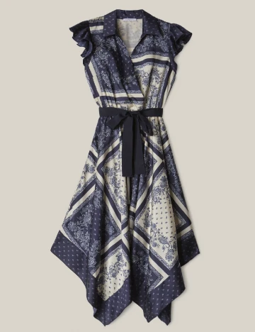 Rochie medie Motivi, bleumarin