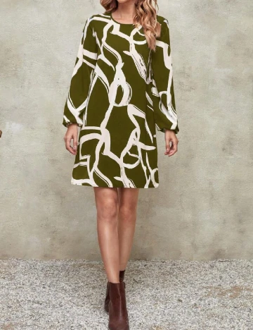 Rochie scurta SHEIN, verde