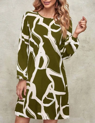 Rochie scurta SHEIN, verde